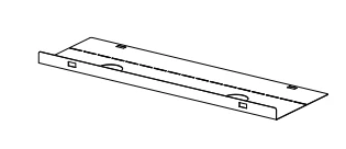 Cable Management Tray-V0.5 L desktop-White(for your previous order) - Image 2