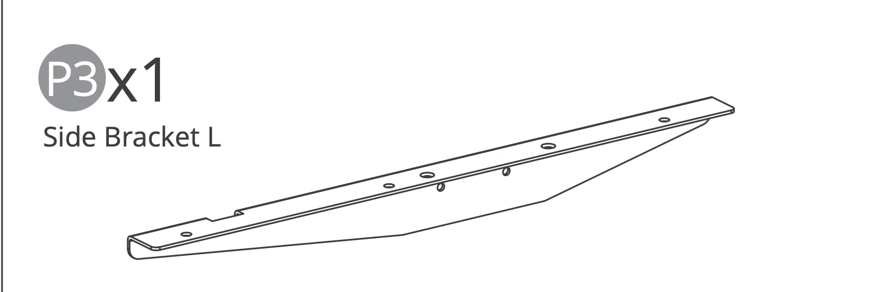 Left Wing – Black – KDI-V0.6 Frame - Image 2