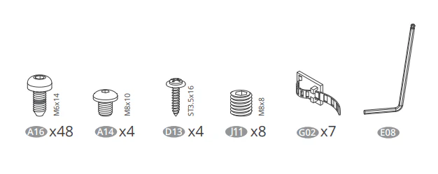 V0.5 L desk screw packages-white（for after sales only） - Image 2
