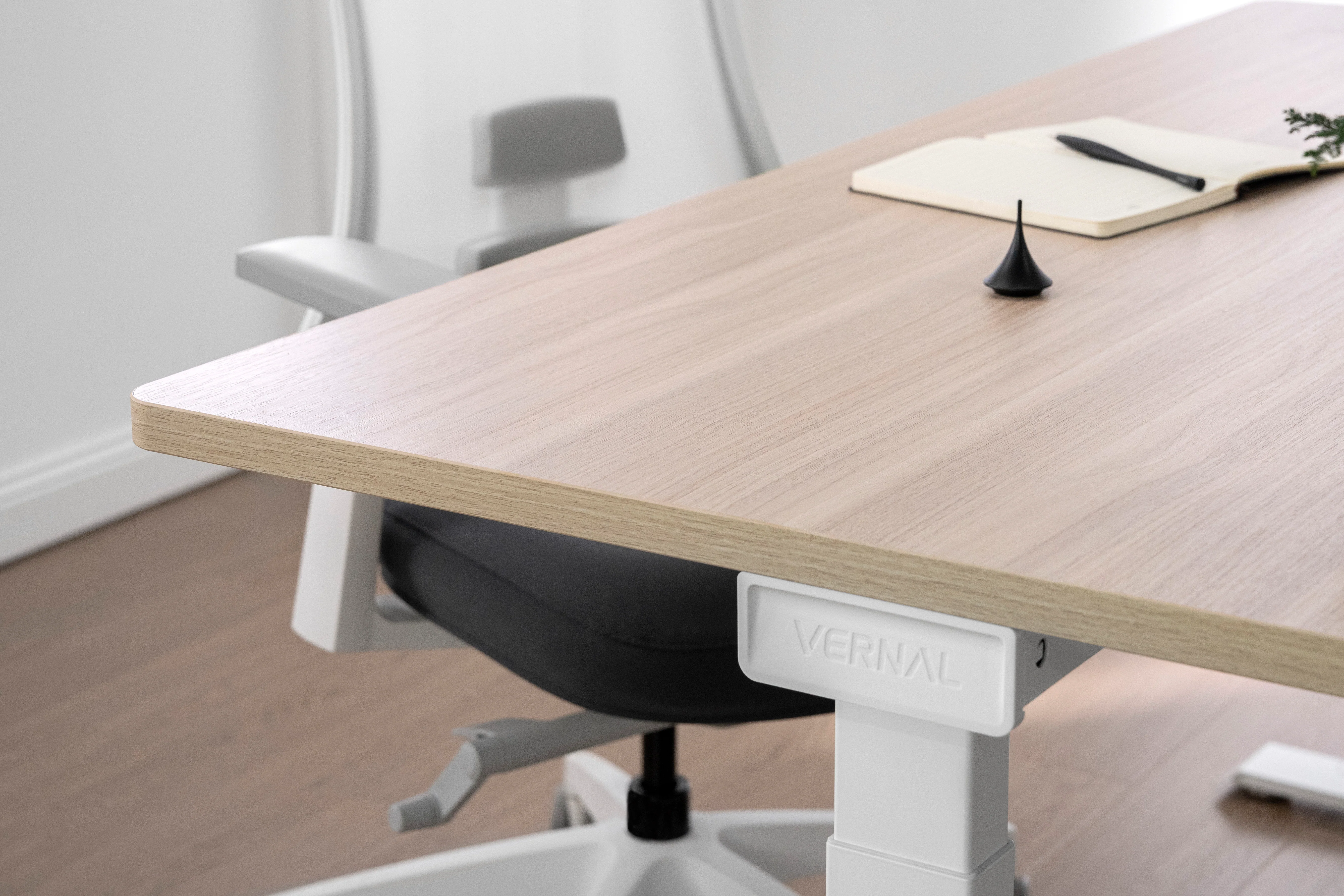 Vernal Standing Desks - Light Walnut/White - Image 4