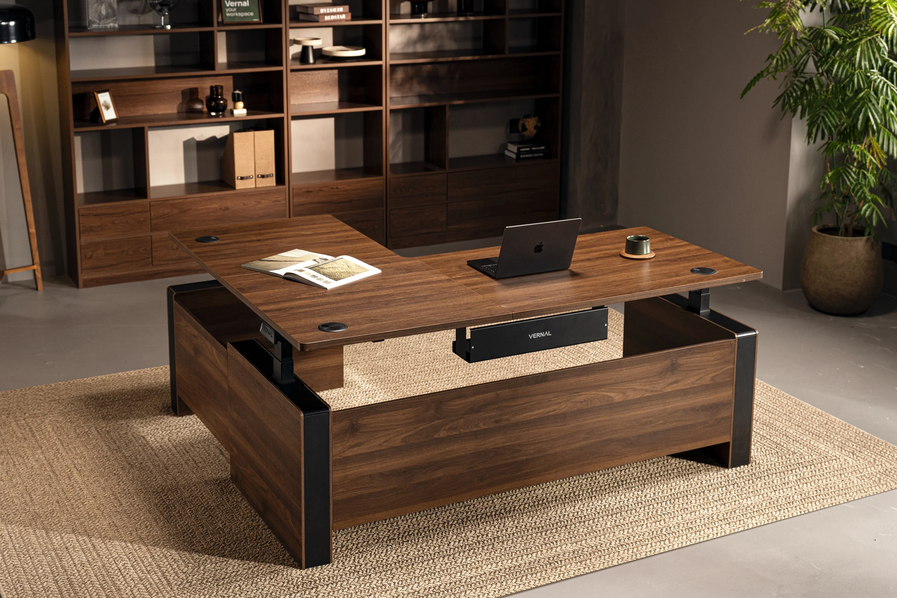 Vernal L-shaped Executive Standing Desks - Image 14