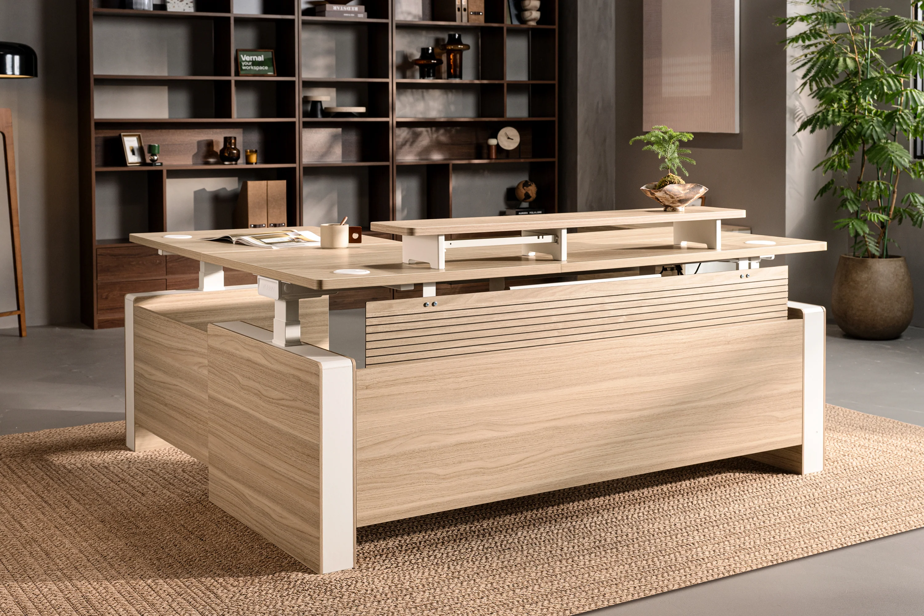 Vernal L-shaped Executive Standing Desks - Image 18