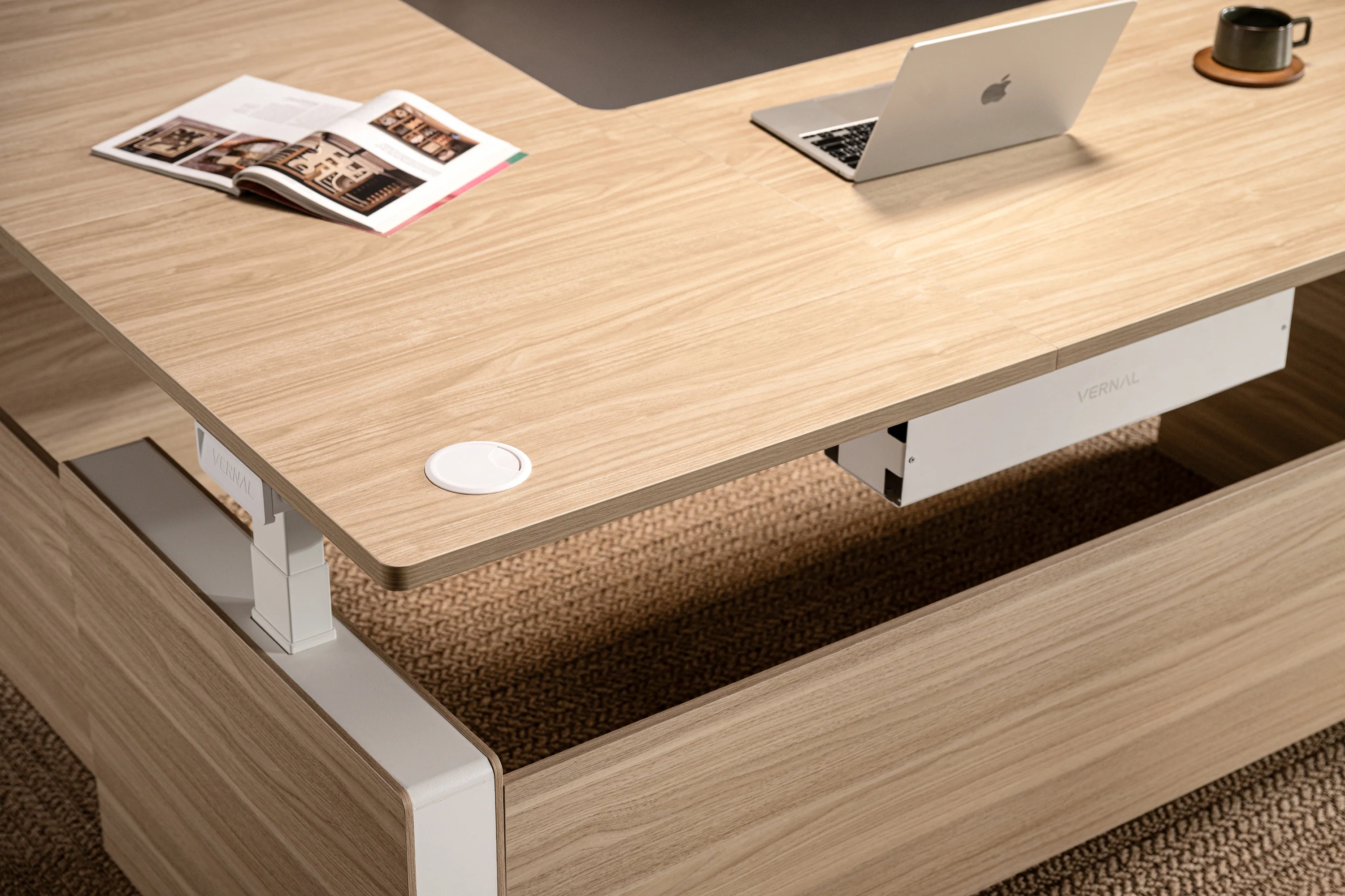 Vernal L-shaped Executive Standing Desks - Image 28