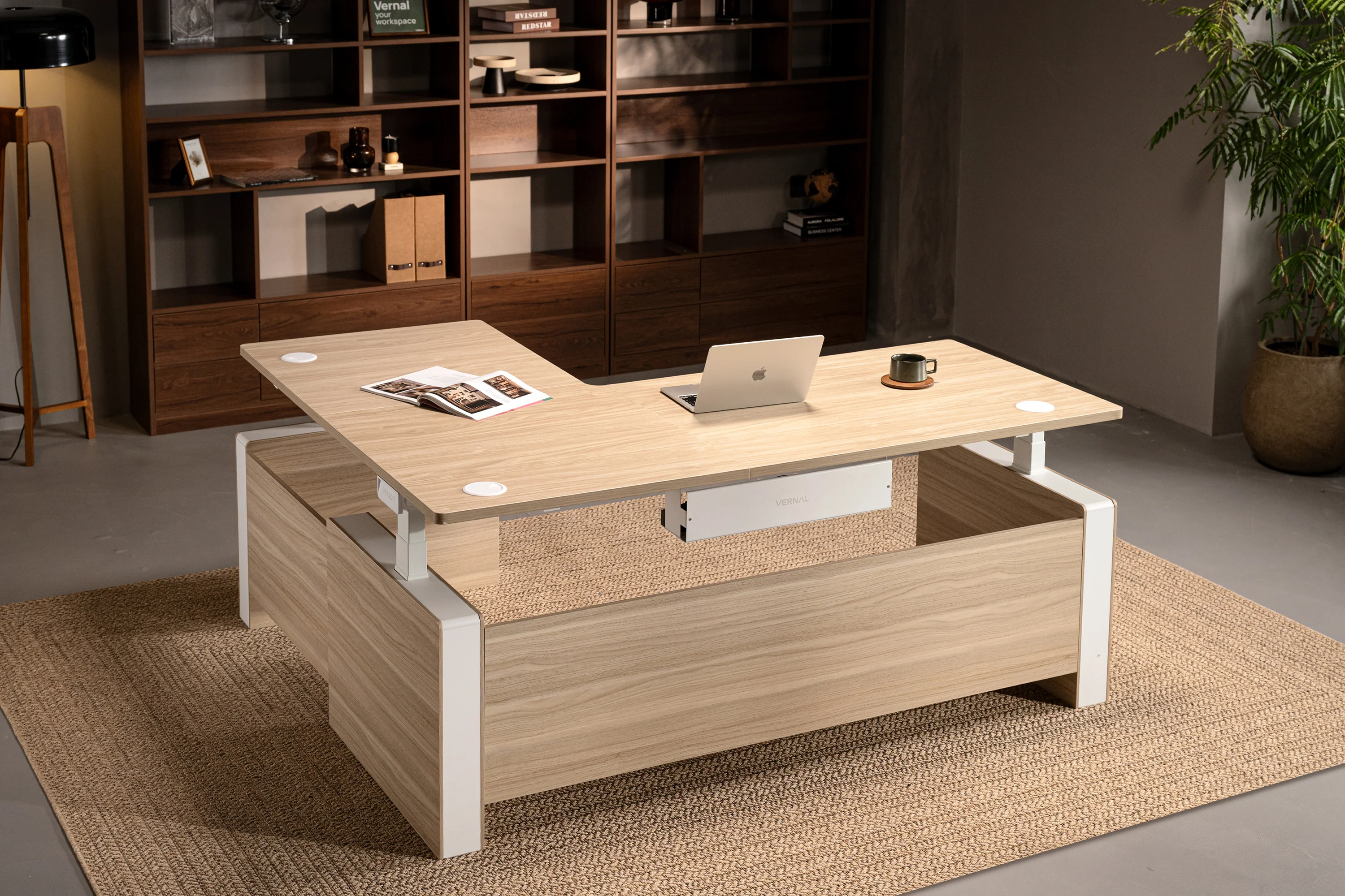 Vernal L-shaped Executive Standing Desks - Image 30