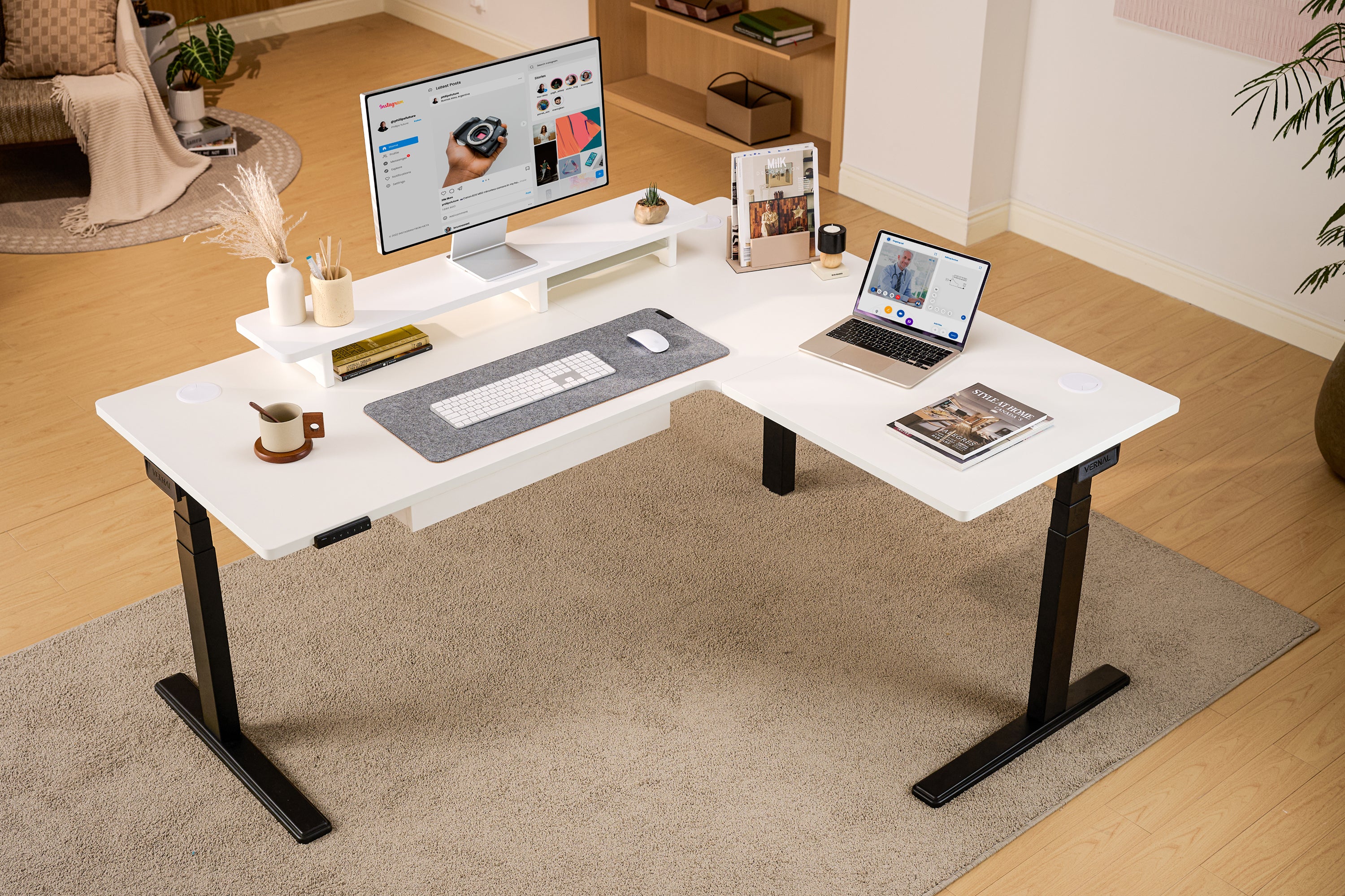 Vernal Core3 L-shaped Standing Desk - Image 42